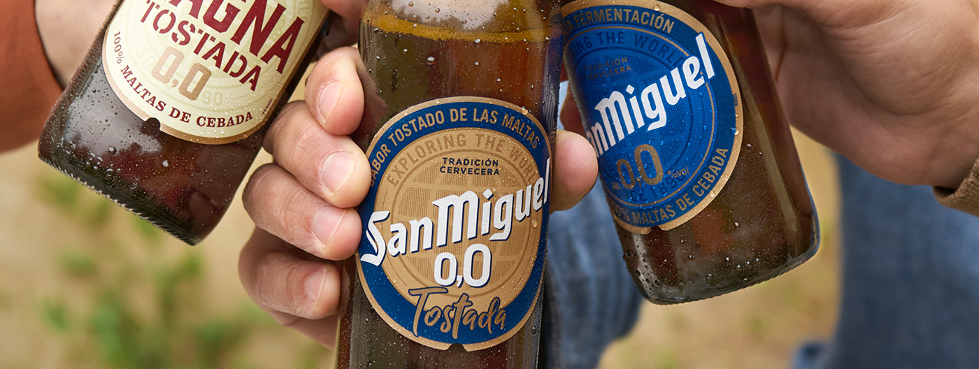 Descubre la nueva 0,0 Tostada de San Miguel. Todo un Cervez0,0n